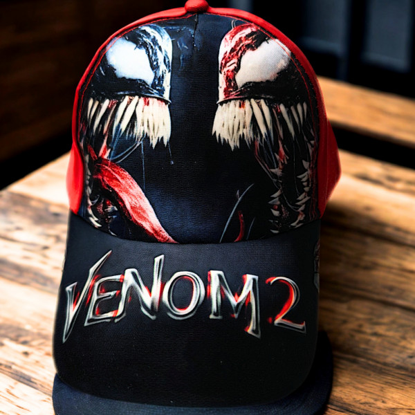 🕷️🖤 Готина детска шапка Venom 2 – За малките фенове на супергерои! 🖤🕷️ Подходяща за деца до 8 години